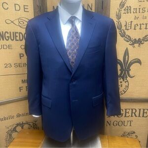 Canali Blue Blazer, 54R (US Equivalent 44R)